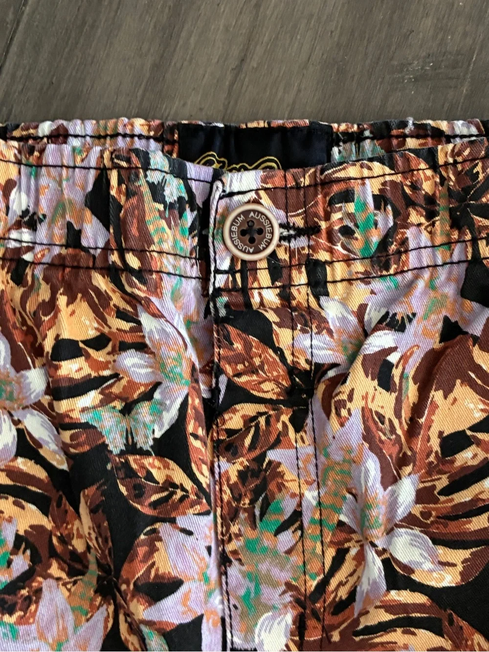 AussieBum Tropical Leaf & Floral Shorts - Size Large
